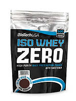 Протеин без лактозы ISO WHEY Zero lactose free BioTech USA 500г Сывороточный гидролизат, Малина, Сывороточный изолят