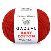 Пряжа Gazzal Baby Cotton / Газзал Бейби Коттон Цвет № 3443