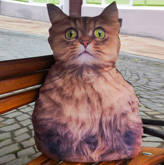 Подушка-іграшка Котик Бумсь 45 см., фото 1