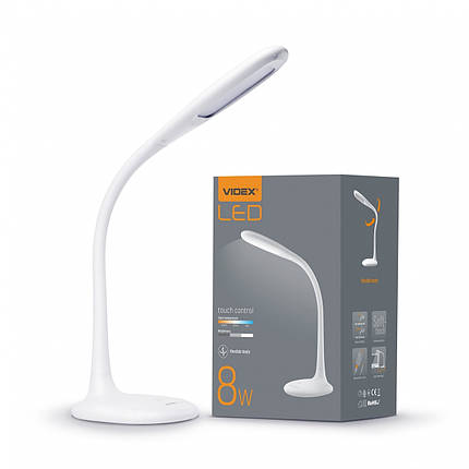 Настільний LED світильник Videx 8W 3000-5500K VL-TF03W, фото 1