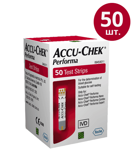 Тест смужки Акку-Чек Перформа No50 (Accu-chek Performa)