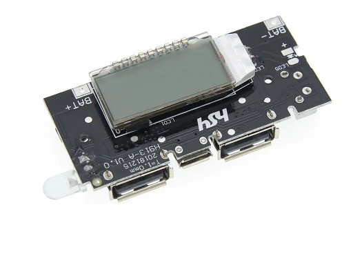 Модуль повербанка USB 5V 2.4A  Micro USB 18650*4