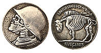 Сувенирная серебряная долларовая монета Моргана Солдат мертвецов