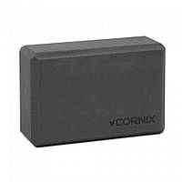 Блок для йоги Cornix XR-0099 Black 22.8 x 15.2 x 7.6 см, Lala.in.ua