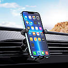 Тримач Borofone Point air outlet gravity linkage Car holder BH78 |4.5-7"| чорний, фото 7