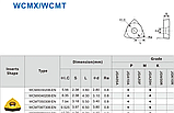 Токарні пластини 10 шт SUMITOMO ELECTRIC (ЯПОНІЯ) WCMT050308FN, комплект з 10 шт., фото 2