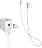 Тримач (на шию) для AirPods 2/1 Baseus Earphone Strap, Grey White (ACGS-A0G), фото 4