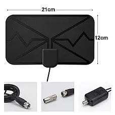 HDTV Кімнатна цифрова антена для Т2 з USB Підсилювачем 3600 Miles, фото 3