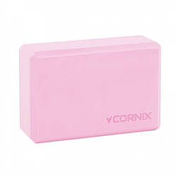 Блок для йоги Cornix XR-0098 Pink 22.8 x 15.2 x 7.6 см, Land of Toys