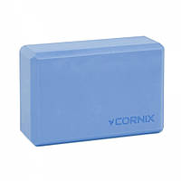 Блок для йоги Cornix XR-0102 Blue 22.8 x 15.2 x 7.6 см, World-of-Toys