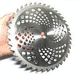 Диск для тримера побідитовий 25,4x254 мм, 40-зубчастий, Ніж для бензокоси, мотокоси, фото 2