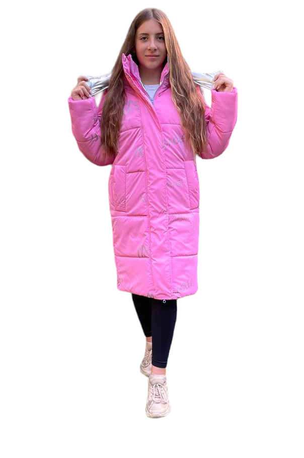 Дитяче пальто зимове для дівчинки підлітка розміри 140-158