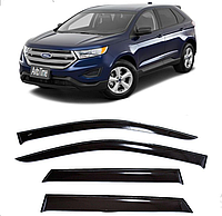 Дефлекторы окон ветровики Ford Edge 2014 -> (скотч) ACRYL-AUTO