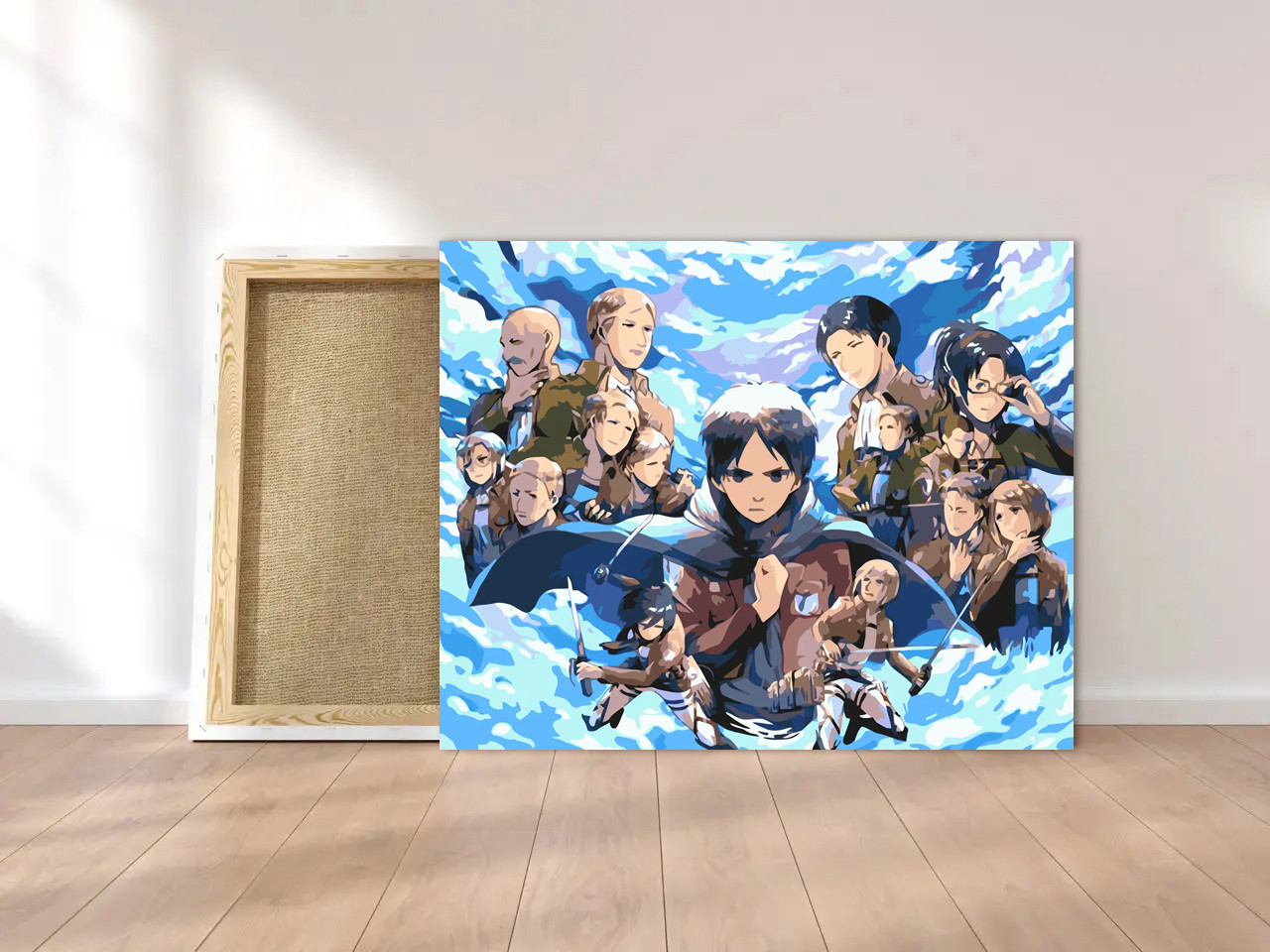 Картины по номерам 40*50 "Аниме. Атака на титанов" №LW3199, Оригами ...