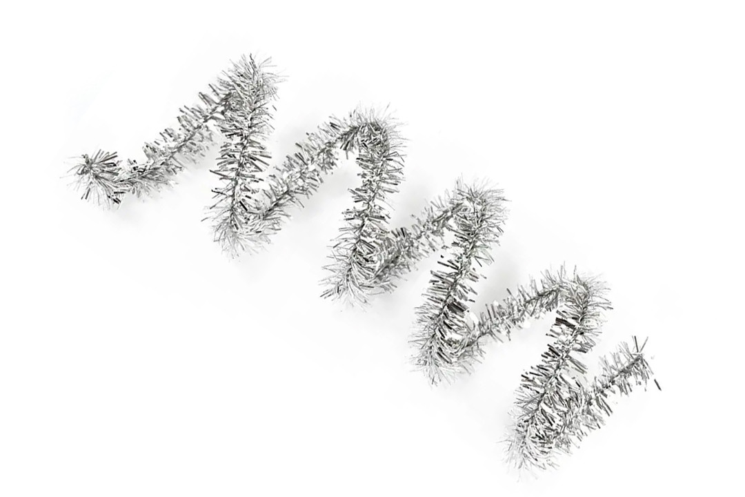 Синельний дріт, 30 см, блискуча срібло, фото 1