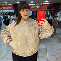 Женская двухсторонняя куртка эко-кожа демисезонная