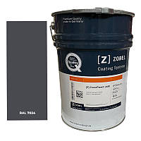 Краска для ПВХ Zobel ZowoPlast 2450 RAL 7024 (1 л)