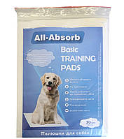 Гигиенические впитывающие пеленки для собак All Absorb Basic 56 х 56 см, 10 шт