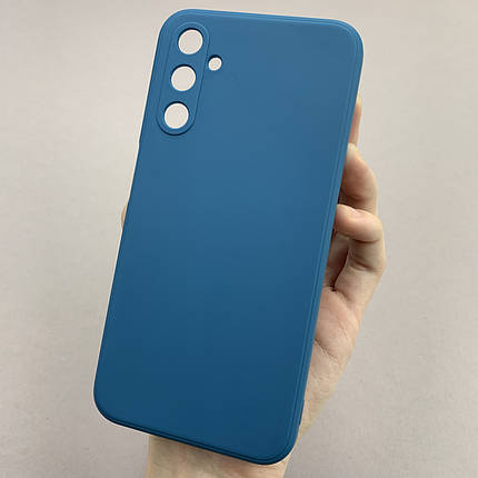 Чохол для Samsung Galaxy A24 4G м'який чохол із захистом камери на телефон самсунг а24 4г темно-синій cfh, фото 1