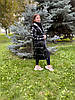 Подовжена дитяча куртка зимова для дівчинки підлітка розміри 140-158, фото 5