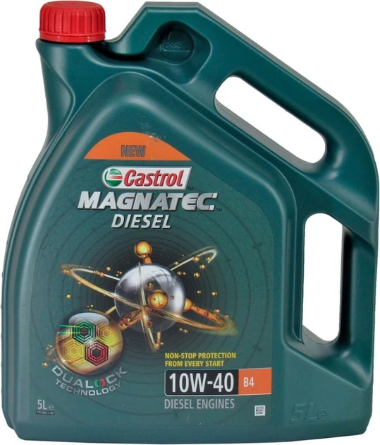 Моторна олива CASTROL 10W40 - Castrol Magnatec Diesel (5 liter) (API CF, ACEA A3/B3 > A3/B4, MB 229.1)