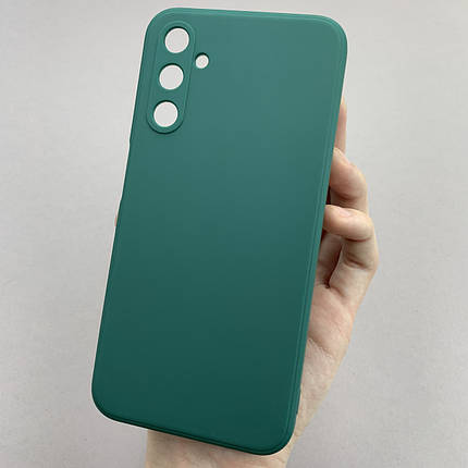 Чохол для Samsung Galaxy A24 4G м'який чохол із захистом камери на телефон самсунг а24 4г темно-зелений cfh, фото 1