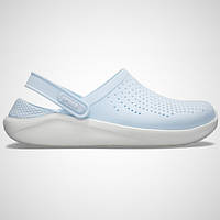 Сабо Кроксы Crocs LiteRide Clog Mineral Blue/White Голубые