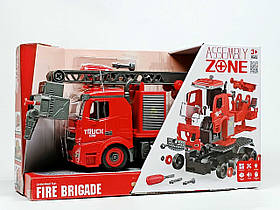 Машинка-конструктор Yi wu jiayu "Пожежний кран" 34 см бризкає водою YW9080B