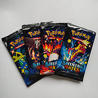 Комплект карт "Pokemon: shining fates" (4 паки, 36 карток, Китай)