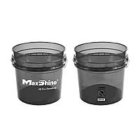 MaxShine Detailing Bucket Grey - Ведро для мойки и полировки, без крышки, 13 L