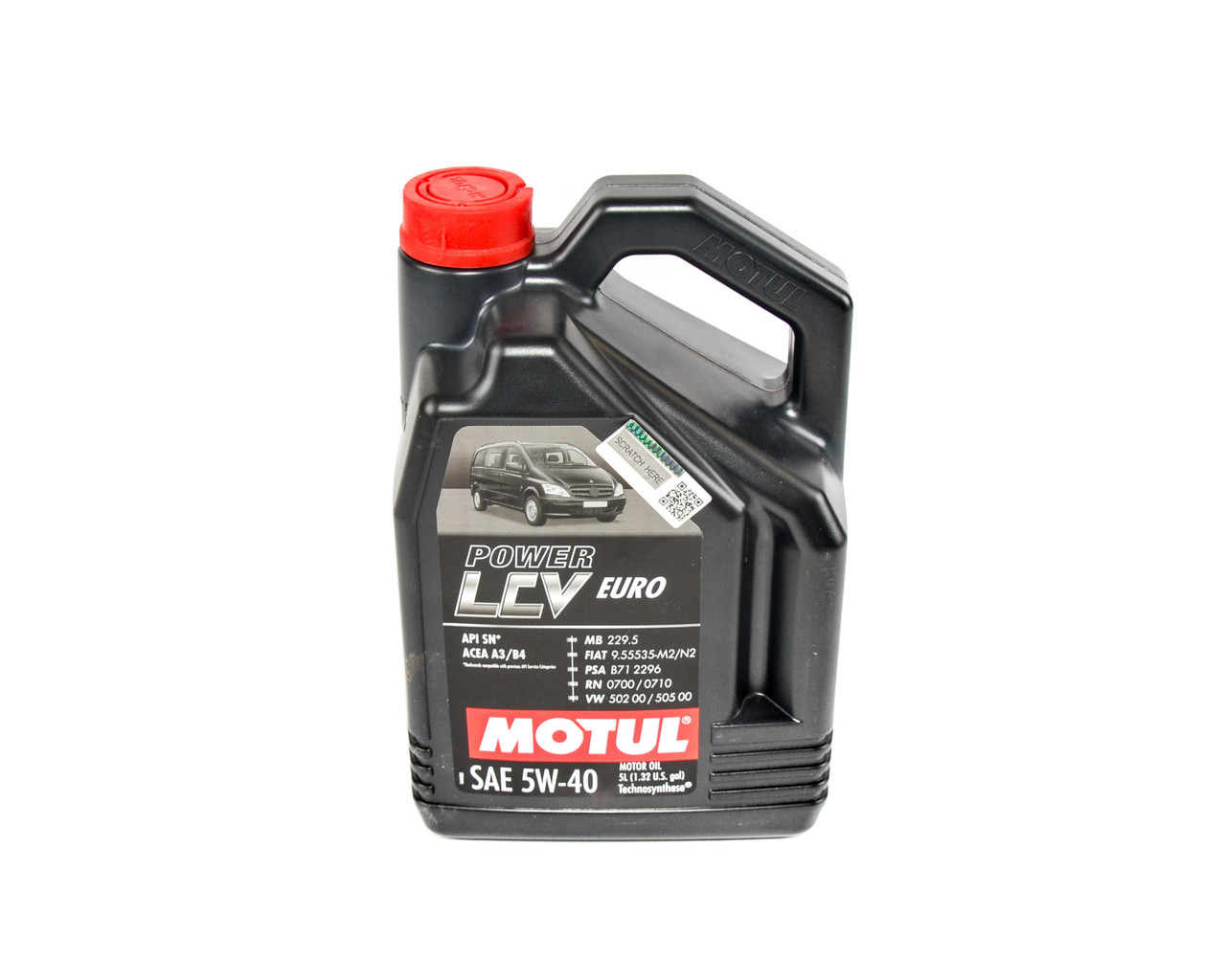 Моторна олива MOTUL 5W40 - Power LCV Euro (5 liter) (ACEA A3/B4/API SN/CF RN0700/0710/MB229.5/VW502-505)