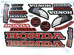 Наліпки на мотоцикл "Honda" 260×170 мм