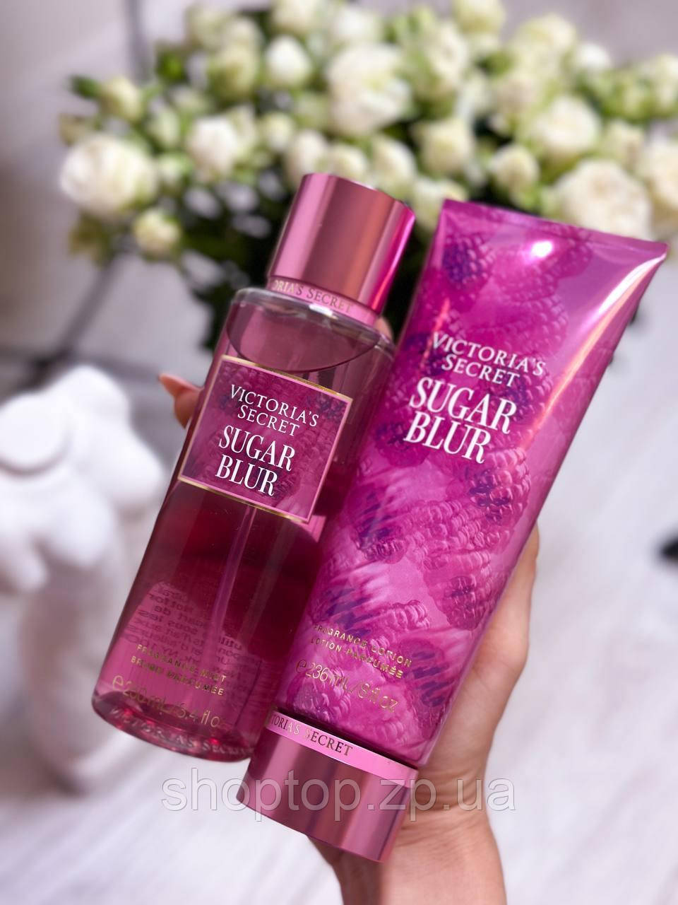 Подарунковий набір Victoria's Secret Sugar Blur Лосьйон 236 мл + Міст 250 мл