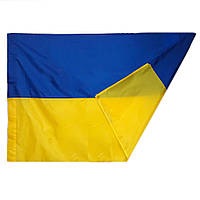 Великий прапор України 135х90 см, Синьо-жовтий / Український прапор з кишенею під флагшток / Державний прапор