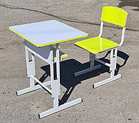 Комплект парта+стул "Василек", прямая столешница 600х500, ГФ- HPL