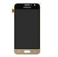 Дисплей Samsung J120 / J1 2016 TFT/SLIM з регулюванням яскравості Gold