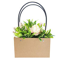 Сумочки для квітів крафт 5 шт