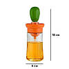 Диспенсер для олії та оцту Semi Dispenser 180 мл, Orange/Green із силіконовим пензлем, фото 10