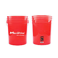MaxShine Detailing Bucket Red - Відро для миття та полірування, без кришки, 20 L