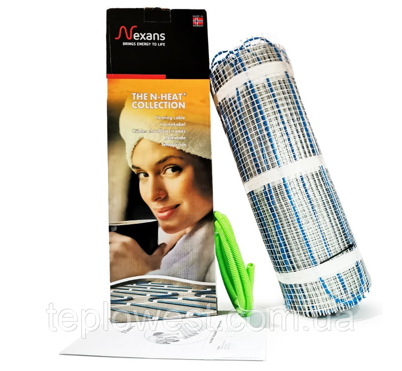Тепла підлога кабельна (12,0 м2) Двожильна мат Nexans Millimat/150