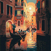 Картина по номерам Идейка Романтика Венеции ©art_selena_ua (KHO3637) 40 х 40 см (Без коробки)