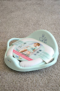 Накладка на унітаз м'яка Tega Кролики blue