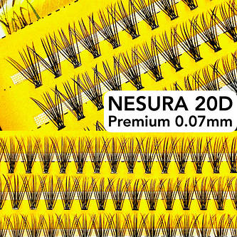 Вії Nesura Premium 20D 0.07 Преміум