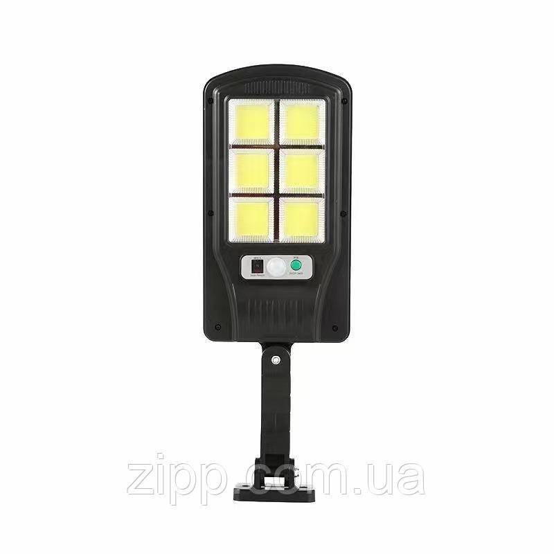 Ліхтар вуличний Solar Sensor Ligh BK-818-6 COB на сонячній батареї чорний