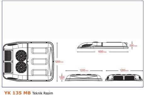 Кондиционер на крышу 13.5 квт (моноблок) для Mercedes Vito W638 1996-2003 гг - фото 3 - id-p1943846564