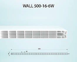 Фасадна модульна система WALL 500/16мм 6W прозрачная