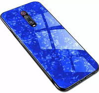 Чехол для iPhone 6/6s- Marble Glass синий