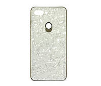 Чехол для iPhone XR-Marble Glass белый
