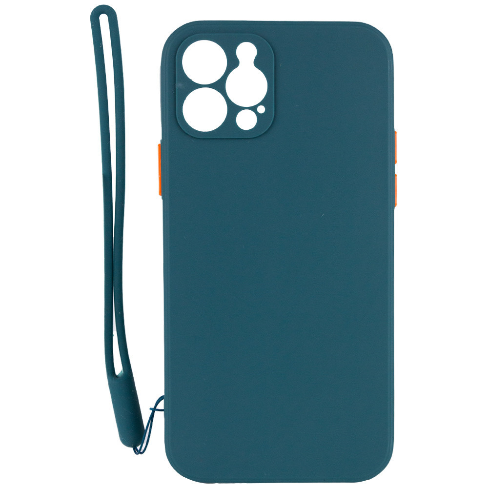 Накладка для iPhone 12 Pro- TPU Square Full Camera зелений, фото 1