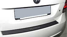Накладка на бампер с загибом Seat Ibiza IV 3D FL 2012-карбон